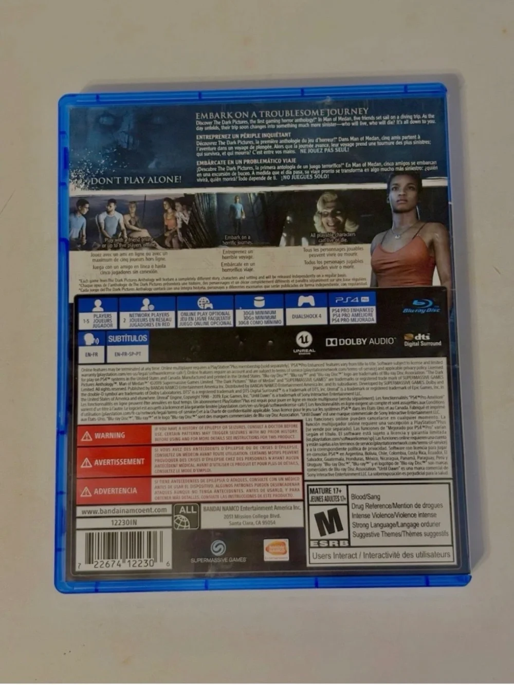 The Dark Pictures Anthology: Man of Medan (Sony PlayStation 4 PS4, 2019)